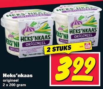 Aanbiedingen Heks`nkaas origineel - Heks'n Kaas - Geldig van 26/06/2017 tot 02/07/2017 bij Nettorama