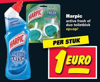 Aanbiedingen Harpic active fresh of duo toiletblok - Harpic - Geldig van 26/06/2017 tot 02/07/2017 bij Nettorama