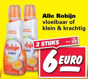 Aanbiedingen Alle robijn vloeibaar of klein + krachtig - Robijn - Geldig van 26/06/2017 tot 02/07/2017 bij Nettorama