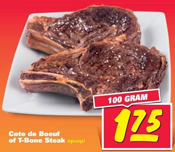 Aanbiedingen Cote de boeuf of t-bone steak - Huismerk - Nettorama - Geldig van 26/06/2017 tot 02/07/2017 bij Nettorama