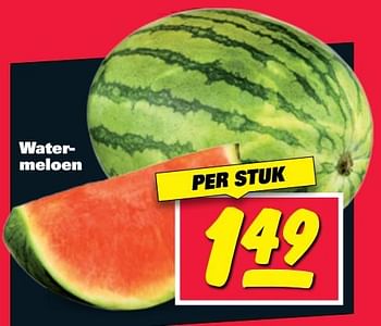 Aanbiedingen Watermeloen - Huismerk - Nettorama - Geldig van 26/06/2017 tot 02/07/2017 bij Nettorama