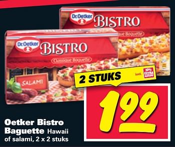Aanbiedingen Oetker bistro baguette - Dr. Oetker - Geldig van 26/06/2017 tot 02/07/2017 bij Nettorama
