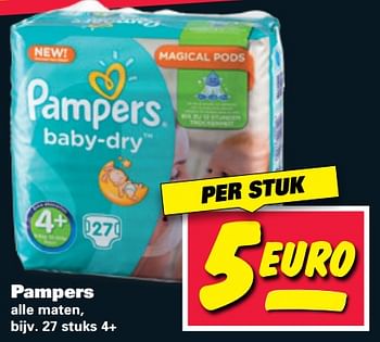 Aanbiedingen Pampers baby-dry - Pampers - Geldig van 26/06/2017 tot 02/07/2017 bij Nettorama