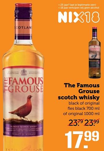 Aanbiedingen The famous grouse scotch whisky - The Famous Grouse - Geldig van 26/06/2017 tot 02/07/2017 bij Coop