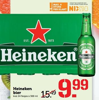 Aanbiedingen Heineken bier - Heineken - Geldig van 26/06/2017 tot 02/07/2017 bij Coop
