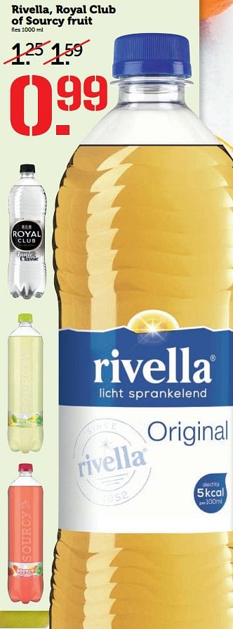 Aanbiedingen Rivella, royal club of sourcy fruit - Huismerk - Coop - Geldig van 26/06/2017 tot 02/07/2017 bij Coop