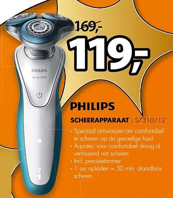 Aanbiedingen Philips scheerapparaat s7310-12 - Philips - Geldig van 26/06/2017 tot 02/07/2017 bij Expert