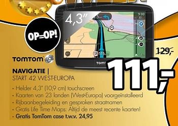 Aanbiedingen Tomtom navigatie start 42 west-europa - TomTom - Geldig van 26/06/2017 tot 02/07/2017 bij Expert