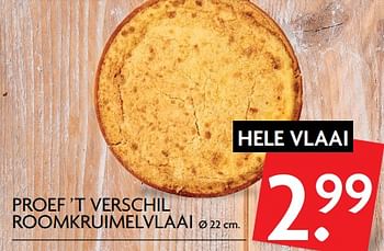 Aanbiedingen Proef `t verschil roomkruimelvlaai - Huismerk - Deka Markt - Geldig van 29/06/2017 tot 02/07/2017 bij Deka Markt