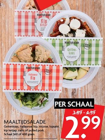 Aanbiedingen Maaltijdsalade - Huismerk - Deka Markt - Geldig van 29/06/2017 tot 02/07/2017 bij Deka Markt