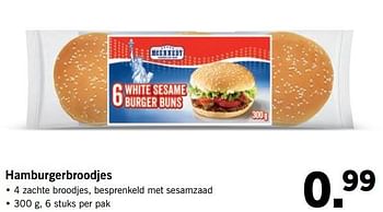Aanbiedingen Hamburgerbroodjes - Mcennedy - Geldig van 26/06/2017 tot 02/07/2017 bij Lidl