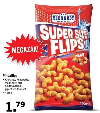 Aanbiedingen Pindaflips - Mcennedy - Geldig van 26/06/2017 tot 02/07/2017 bij Lidl
