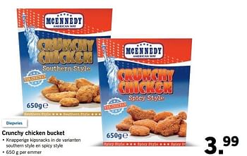 Aanbiedingen Crunchy chicken bucket - Mcennedy - Geldig van 26/06/2017 tot 02/07/2017 bij Lidl