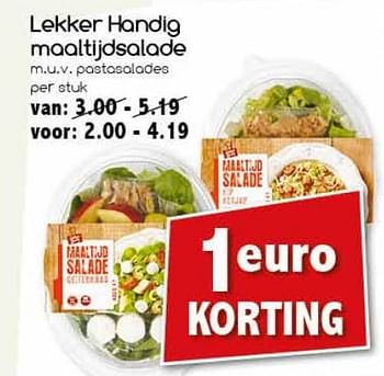 Aanbiedingen Lekker handig maaltijdsalade - Huismerk - Agrimarkt - Geldig van 26/06/2017 tot 01/07/2017 bij Agrimarkt