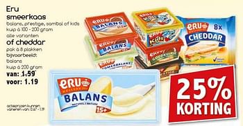 Aanbiedingen Balans kup - Eru - Geldig van 26/06/2017 tot 01/07/2017 bij Agrimarkt