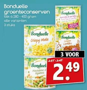 Aanbiedingen Bonduelle groenteconserven - Bonduelle - Geldig van 26/06/2017 tot 01/07/2017 bij Agrimarkt