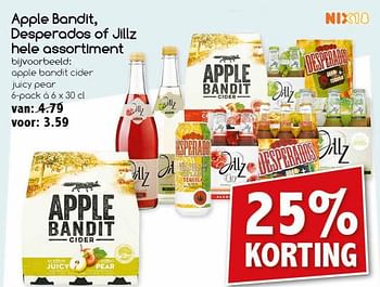 Aanbiedingen Apple bandit cider jucy pear - apple bandit  - Geldig van 26/06/2017 tot 01/07/2017 bij Agrimarkt