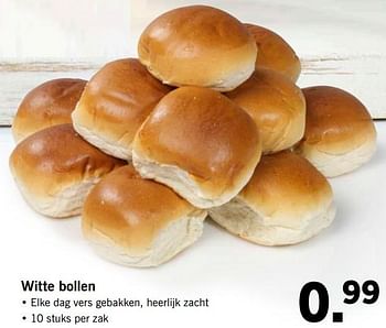Aanbiedingen Witte bollen - Huismerk - Lidl - Geldig van 26/06/2017 tot 02/07/2017 bij Lidl