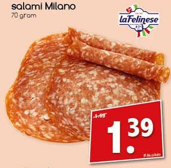 Aanbiedingen Salami milano - Huismerk - Agrimarkt - Geldig van 26/06/2017 tot 01/07/2017 bij Agrimarkt