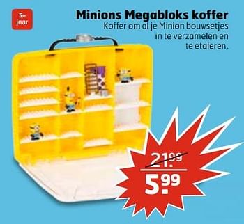 Aanbiedingen Minions megabloks koffer - Minions - Geldig van 27/06/2017 tot 02/07/2017 bij Trekpleister