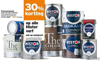 Aanbiedingen Histor the color collection - Histor - Geldig van 26/06/2017 tot 02/07/2017 bij Gamma