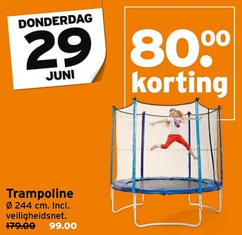 Aanbiedingen Trampoline - Huismerk - Gamma - Geldig van 26/06/2017 tot 29/06/2017 bij Gamma