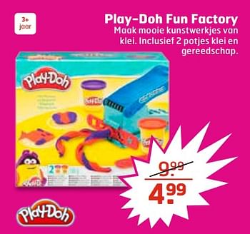 Aanbiedingen Play-doh fun factory - Play-Doh - Geldig van 27/06/2017 tot 02/07/2017 bij Trekpleister
