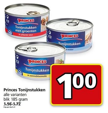 Aanbiedingen Princes tonijnstukken - Princes - Geldig van 26/06/2017 tot 02/07/2017 bij Jan Linders