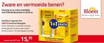 Aanbiedingen Venafieur capsules met gratis venafleur beengelei - Bloem - Geldig van 26/06/2017 tot 02/07/2017 bij Gezond & Wel