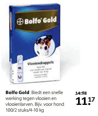 Aanbiedingen Bolfo gold voor hond - Bolfo - Geldig van 26/06/2017 tot 09/07/2017 bij Boerenbond