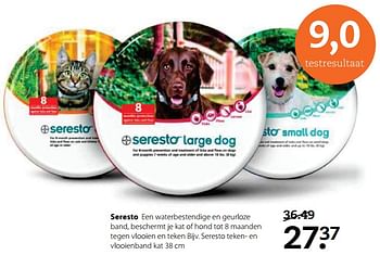 Aanbiedingen Seresto teken- en vlooienband kat - Seresto - Geldig van 26/06/2017 tot 09/07/2017 bij Boerenbond