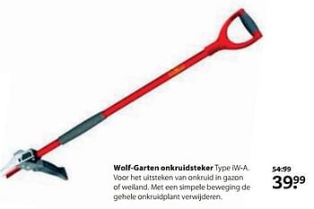 Aanbiedingen Wolf-garten onkruidsteker iw-a - Wolf Garten - Geldig van 26/06/2017 tot 09/07/2017 bij Boerenbond