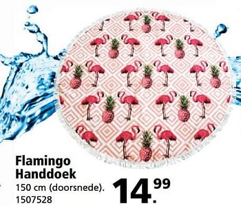 Aanbiedingen Flamingo handdoek - Huismerk - Intertoys - Geldig van 26/06/2017 tot 30/07/2017 bij Intertoys