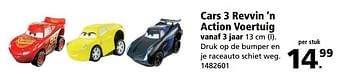 Aanbiedingen Cars 3 revvin `n action voertuig - Cars - Geldig van 26/06/2017 tot 30/07/2017 bij Intertoys