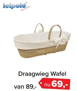 Aanbiedingen Draagwieg wafel - Leipeld - Geldig van 26/06/2017 tot 09/07/2017 bij Baby-Dump