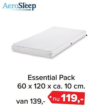 Aanbiedingen Essential pack - Aerosleep - Geldig van 26/06/2017 tot 09/07/2017 bij Baby-Dump