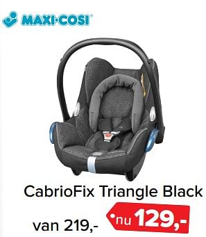 Aanbiedingen Cabriofix triangle black - Maxi-cosi - Geldig van 26/06/2017 tot 09/07/2017 bij Baby-Dump
