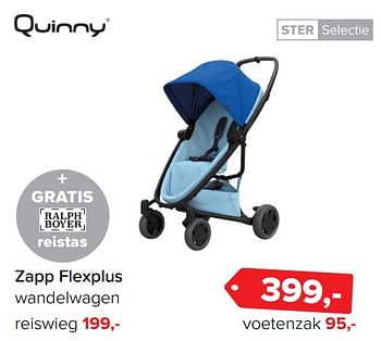 Aanbiedingen Zapp flexplus wandelwagen - Quinny - Geldig van 26/06/2017 tot 09/07/2017 bij Baby-Dump