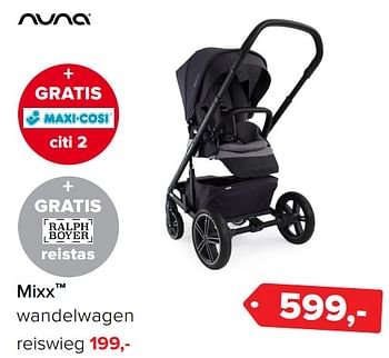 Aanbiedingen Mixx wandelwagen - Nuna - Geldig van 26/06/2017 tot 09/07/2017 bij Baby-Dump