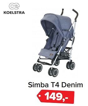 Aanbiedingen Simba t4 denim - Koelstra - Geldig van 26/06/2017 tot 09/07/2017 bij Baby-Dump