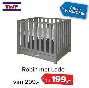 Aanbiedingen Robin met lade - TWF - Geldig van 26/06/2017 tot 09/07/2017 bij Baby-Dump