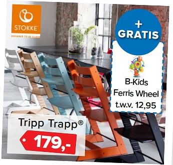 Aanbiedingen Tripp trapp - Stokke - Geldig van 26/06/2017 tot 09/07/2017 bij Baby-Dump