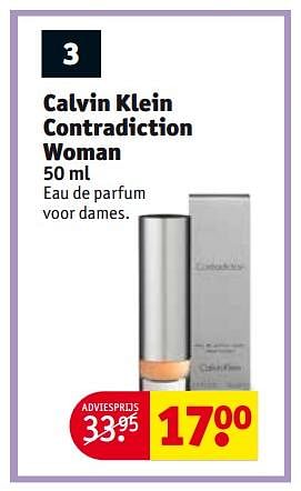 Aanbiedingen Calvin klein contradiction woman - Calvin Klein - Geldig van 27/06/2017 tot 09/07/2017 bij Kruidvat
