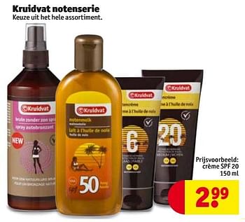 Aanbiedingen Crème spf 20 - Huismerk - Kruidvat - Geldig van 27/06/2017 tot 09/07/2017 bij Kruidvat