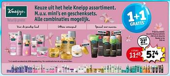 Aanbiedingen Douche beauty geheim en douche ready to go - Kneipp - Geldig van 27/06/2017 tot 09/07/2017 bij Kruidvat