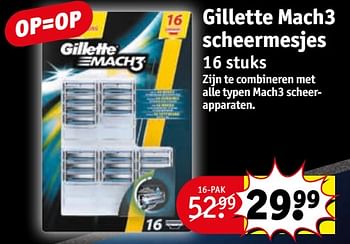Aanbiedingen Gillette mach3 scheermesjes - Gillette - Geldig van 27/06/2017 tot 09/07/2017 bij Kruidvat