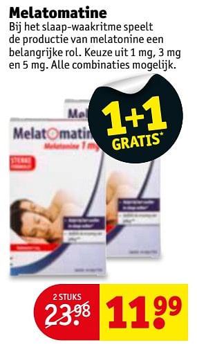Aanbiedingen Melatomatine - Melatomatine - Geldig van 27/06/2017 tot 09/07/2017 bij Kruidvat