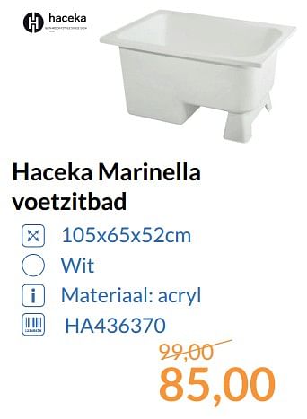 Haceka Haceka marinella - Promotie bij Sanitairwinkel