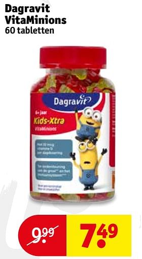 Aanbiedingen Dagravit vitaminions - Dagravit - Geldig van 27/06/2017 tot 09/07/2017 bij Kruidvat