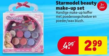 Aanbiedingen Starmodel beauty make-up set - Huismerk - Kruidvat - Geldig van 27/06/2017 tot 09/07/2017 bij Kruidvat